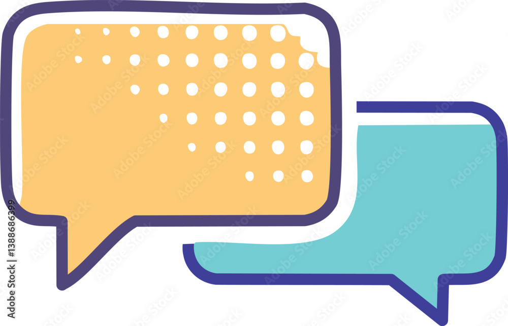Comic speech bubbles with halftone set2.eps, Comic speech bubbles with halftone