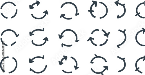 Obraz na płótnie Hand drawn arrow vector icons set. Sketch arrow design for business w salonie