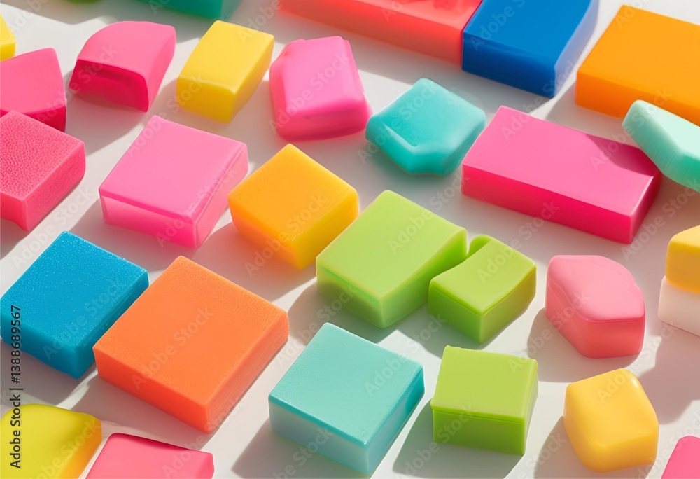 Various colorful soap pieces scattered together, creating a vibrant and textured display of different hues.
Various colorful soap pieces scattered together, creating a vibrant and textured display of different hues.