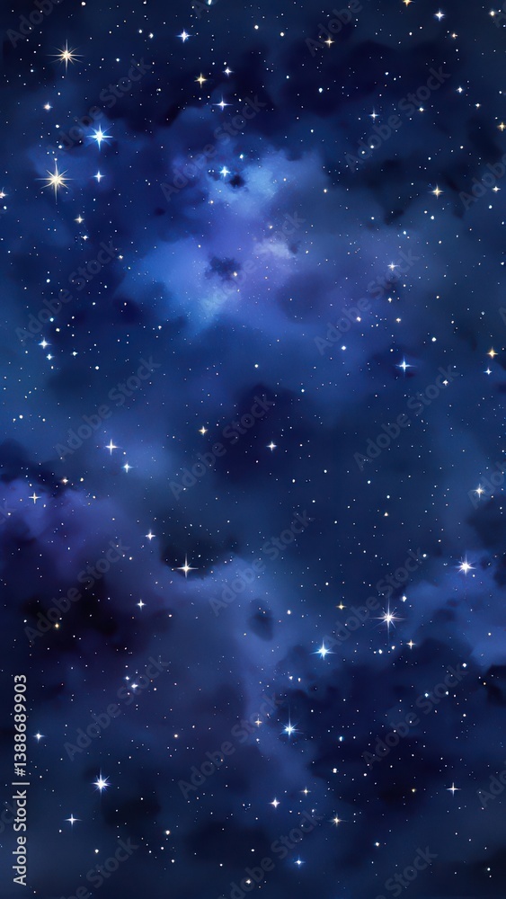 Obraz premium Dynamic Blue Ocean Waves Abstract Digital Painting