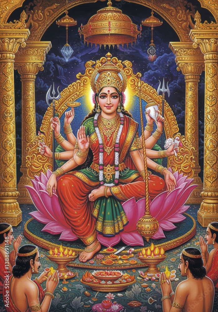 Fototapeta premium Hindu Indian Goddess