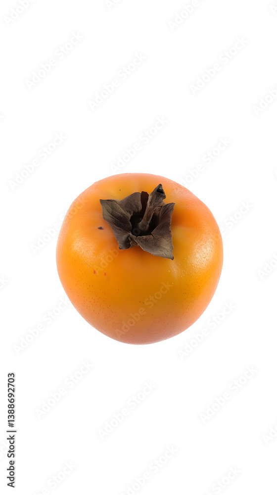 Isolated Persimmon Fruit Photo With Transparent Background Isolated Persimmon Fruit Photo With Transparent Background
