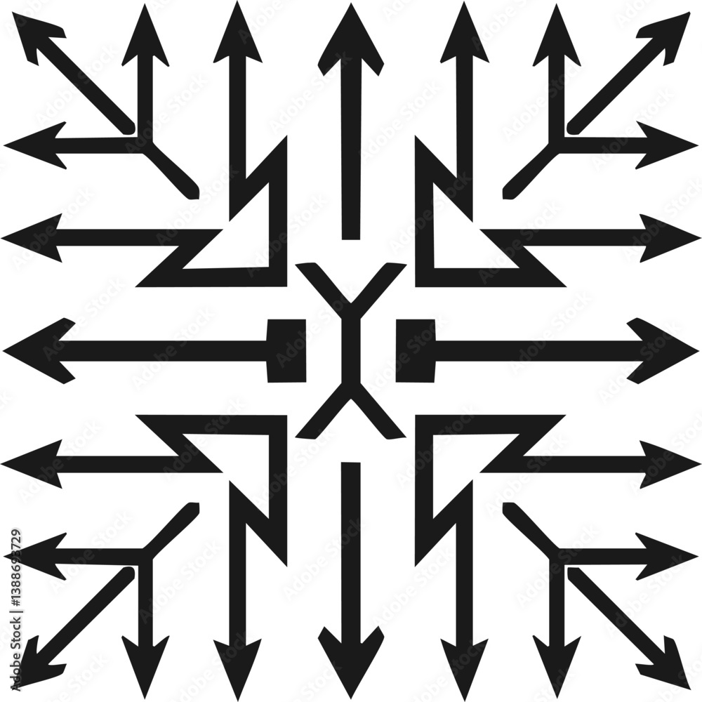 Arrow icon. Mega set of vector arrows. Black arrows icons. Arrow