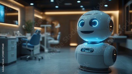 Wallpaper Mural A fully automated dental office with a robotic assistant sterilizing tools and preparing the dental chair for the next patient Torontodigital.ca