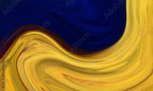 abstract background and combine colors of Midnight Blue, Mustard Yellow, Brick Red with waves.