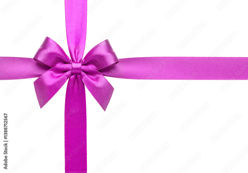 Elegant pink ribbon tied in a beautiful bow, perfect for gifts and celebrations against black background. Elegant pink ribbon tied in a beautiful bow, perfect for gifts and celebrations against black background.