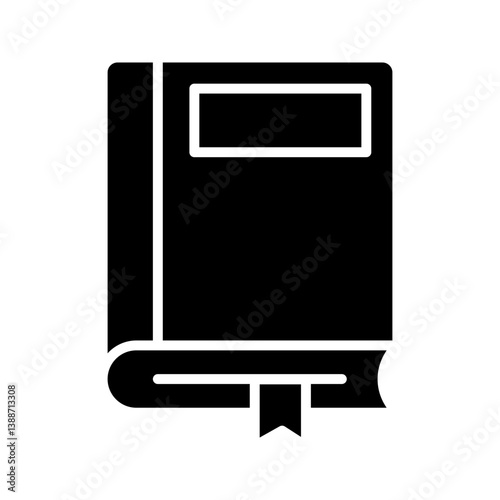 Book icon on white background