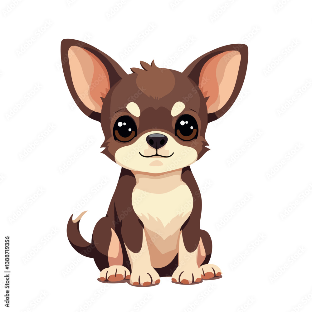 Chihuahua dog cartoon vector illustration Chihuahua dog cartoon vector illustration