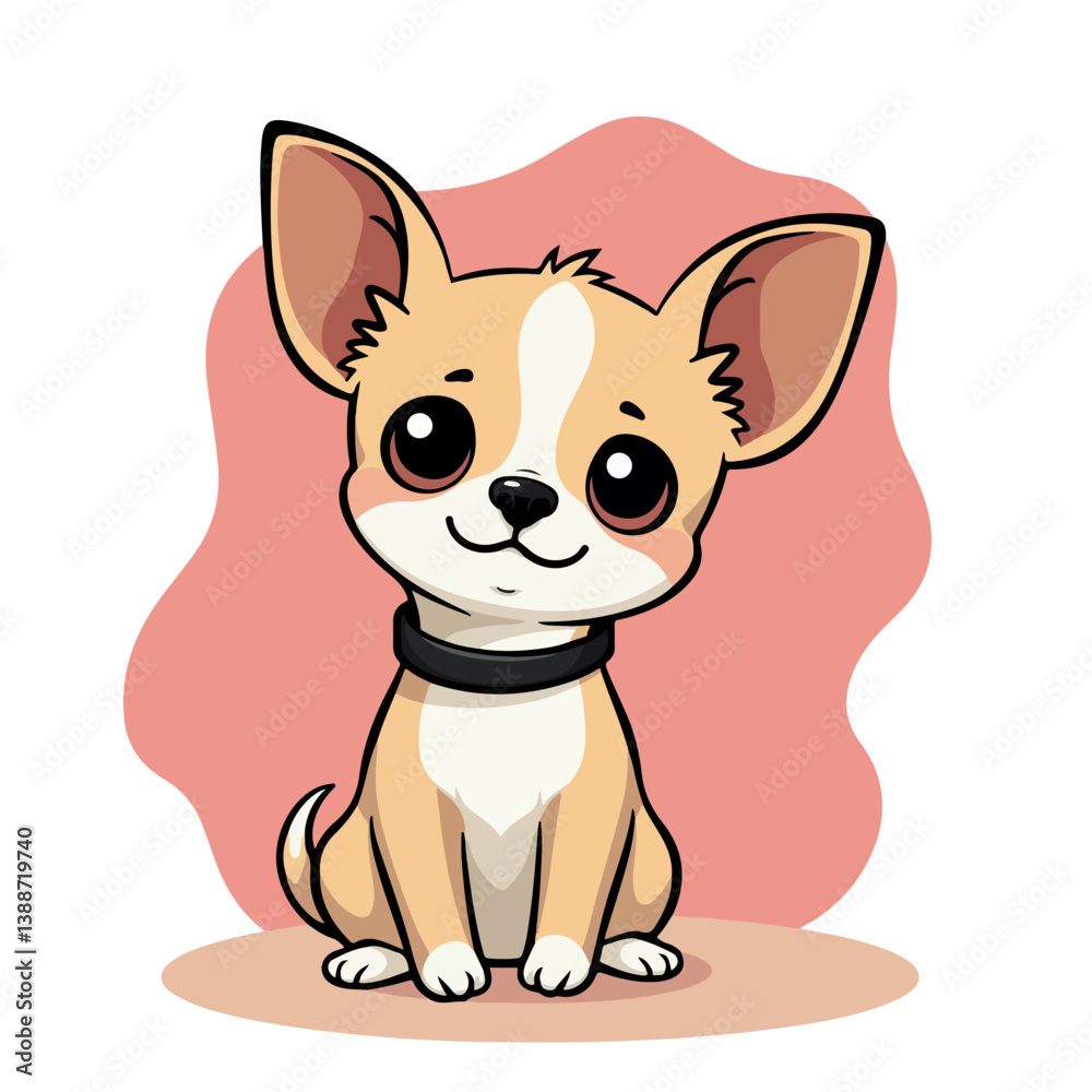 Chihuahua dog cartoon vector illustration Chihuahua dog cartoon vector illustration