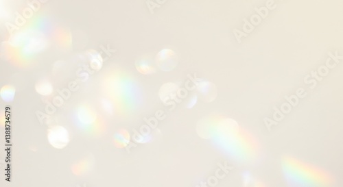 虹色の光が差し込む抽象的な背景