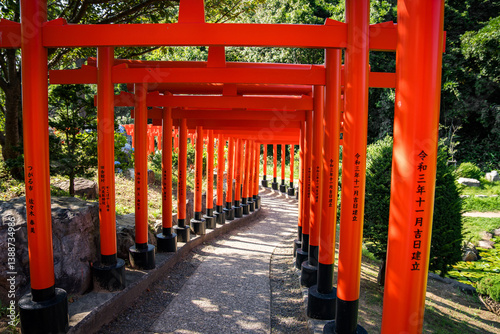Takayama Inari Shrine in Ushigatacho, Tsugaru, Aomori, Japan