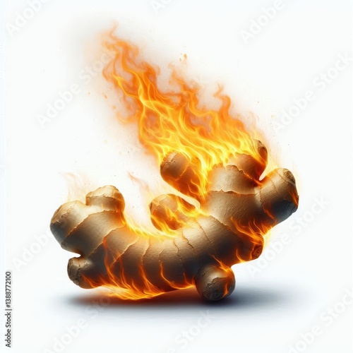 Fiery Ginger Root: A Bold and Flavorful Culinary Ingredient Depiction