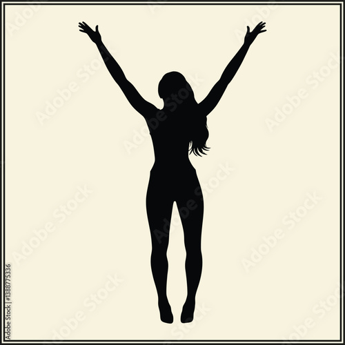 Silhouette of Acrobat, Athletic Balance