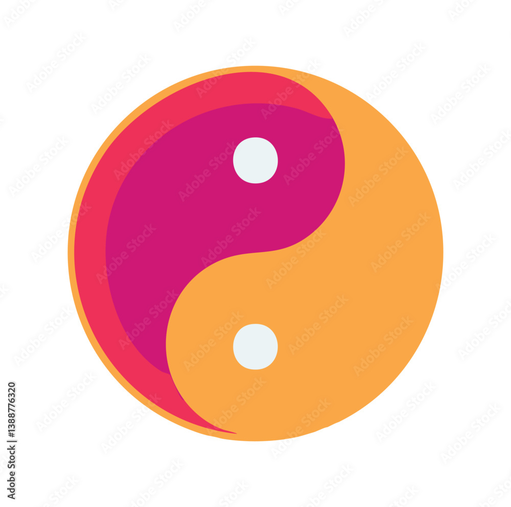 yin yang symbol, Vector Circular Yin Yang Design with High Contrast and Glossy Finish for Symbolic Spiritual Imagery yin yang symbol, Vector Circular Yin Yang Design with High Contrast and Glossy Finish for Symbolic Spiritual Imagery