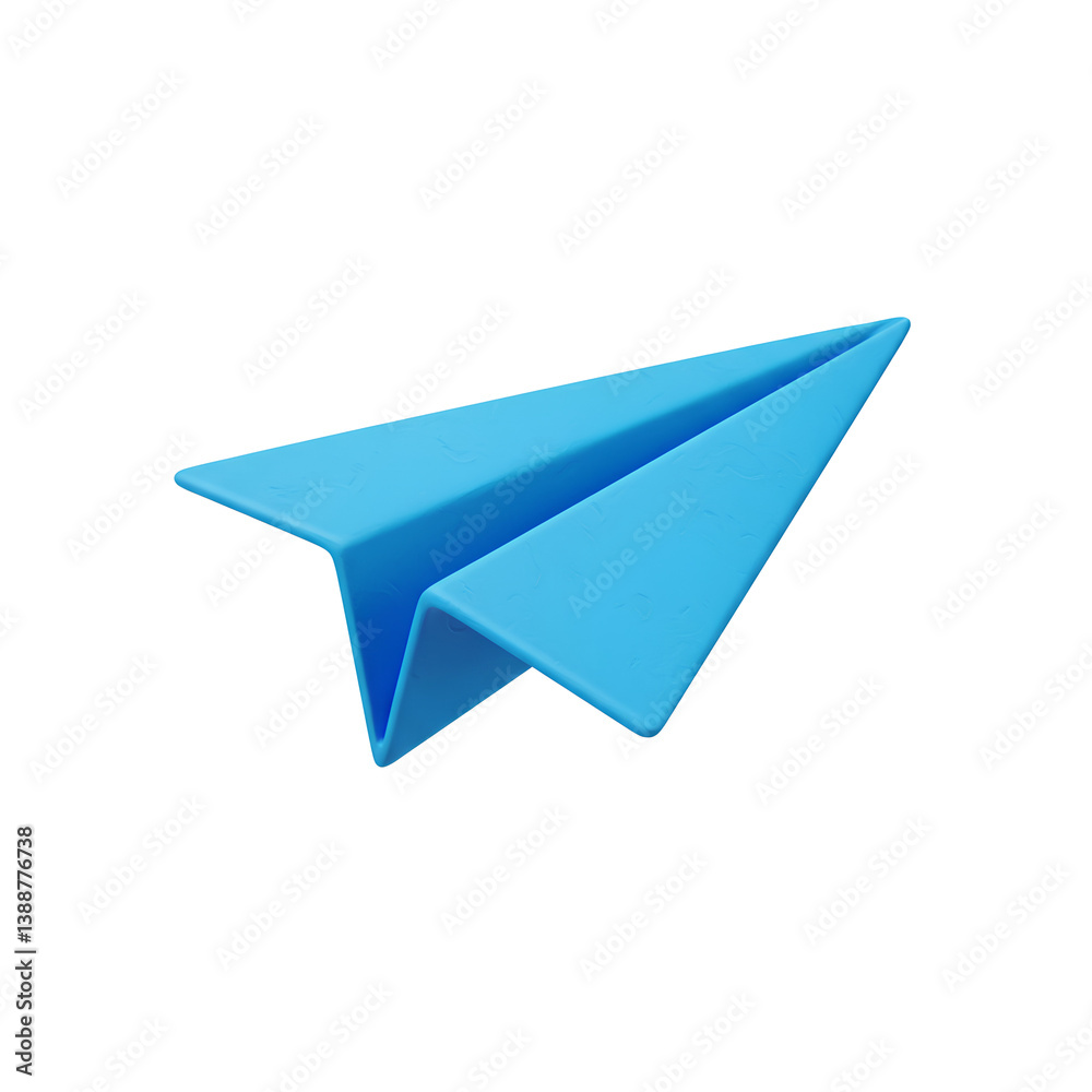 paper plane isolated on white