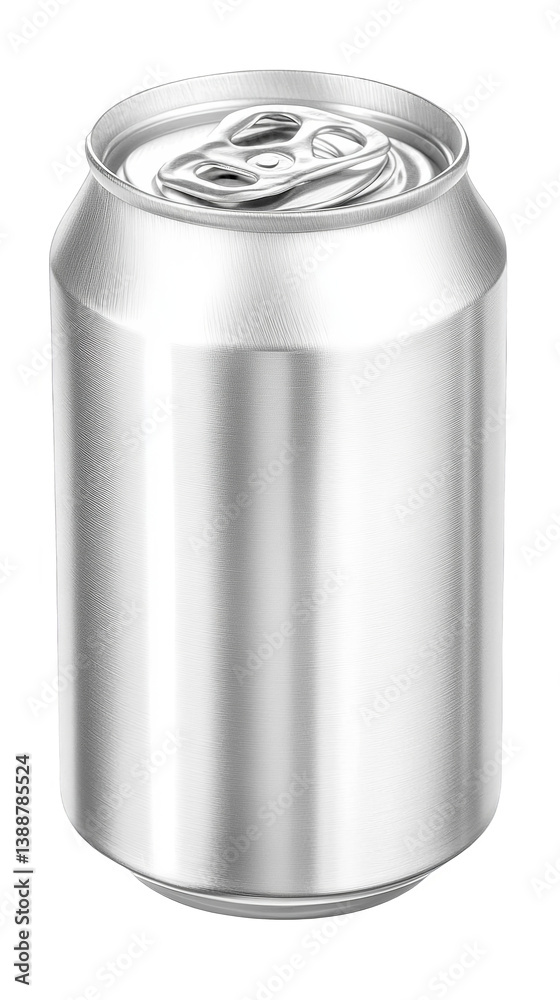 Realistic Isolated Aluminum Can on a Transparent Background Realistic Isolated Aluminum Can on a Transparent Background