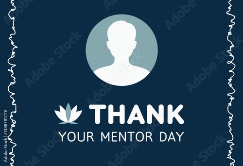 Thank Your Mentor Day Graphic with Silhouette