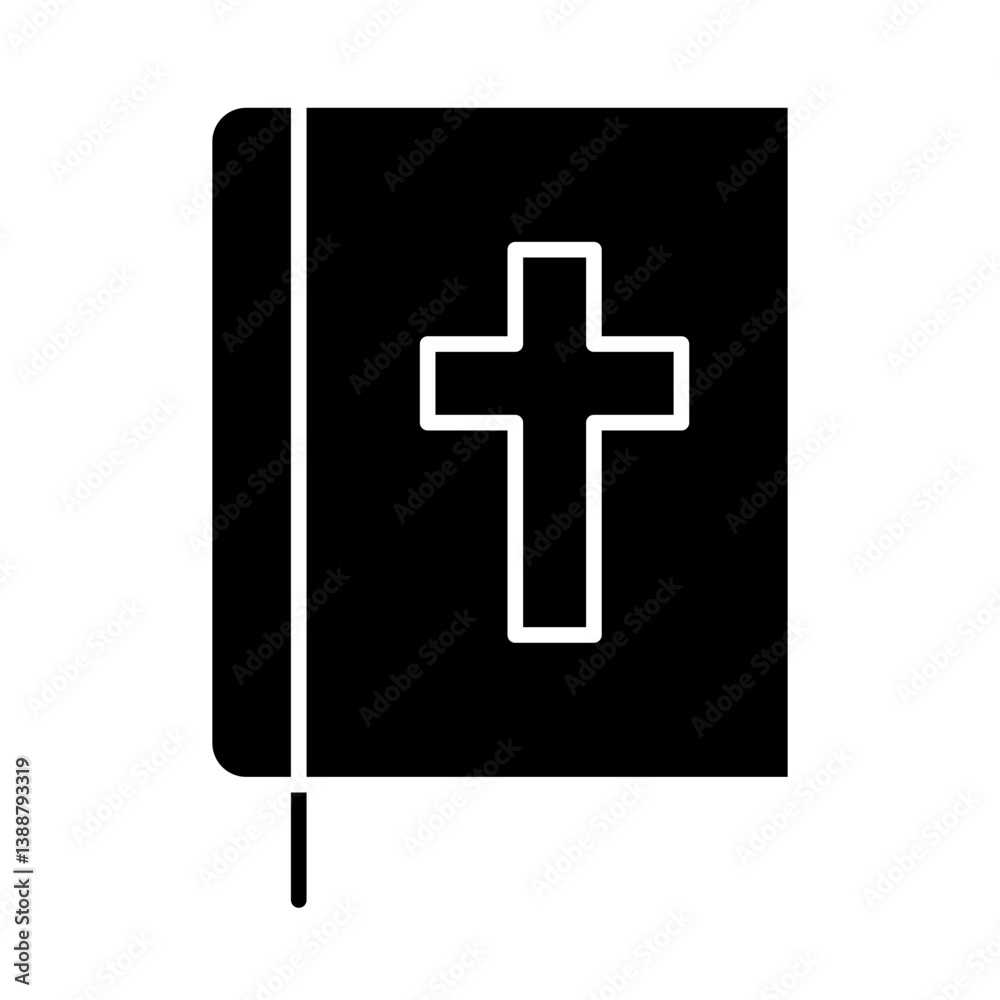 Fototapeta premium bible glyph icon