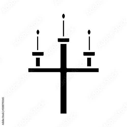 candelabra glyph icon