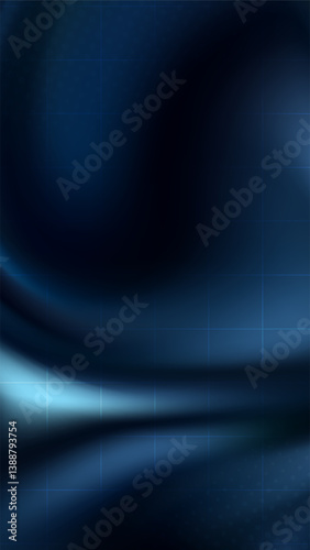 Vertical abstract background with flowing dark blue hues.