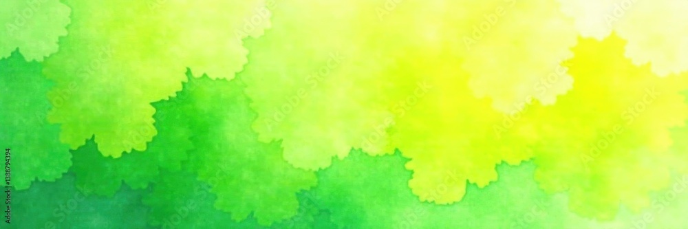 Abstract yellow-green watercolor wash, spring texture, bloom, wash, design Abstract yellow-green watercolor wash, spring texture, bloom, wash, design