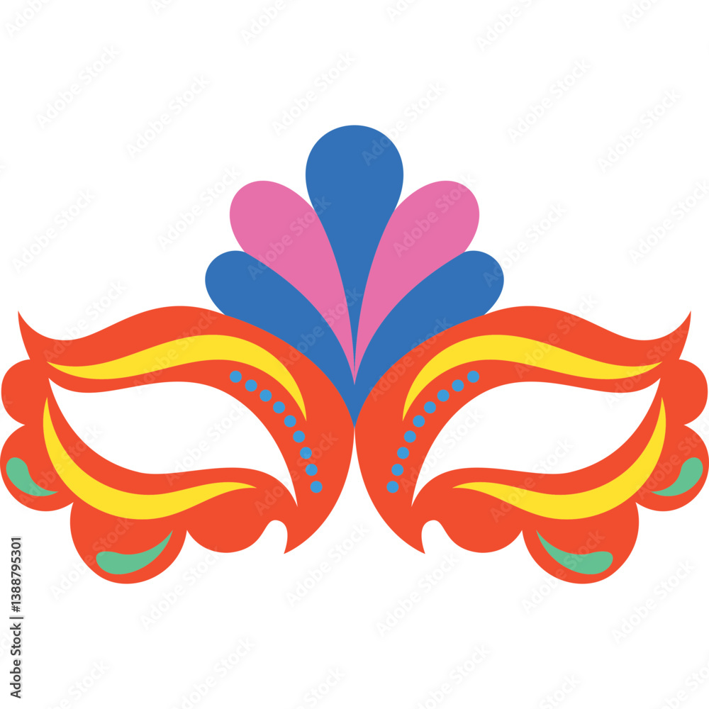 Obraz premium Mask Party Illustration