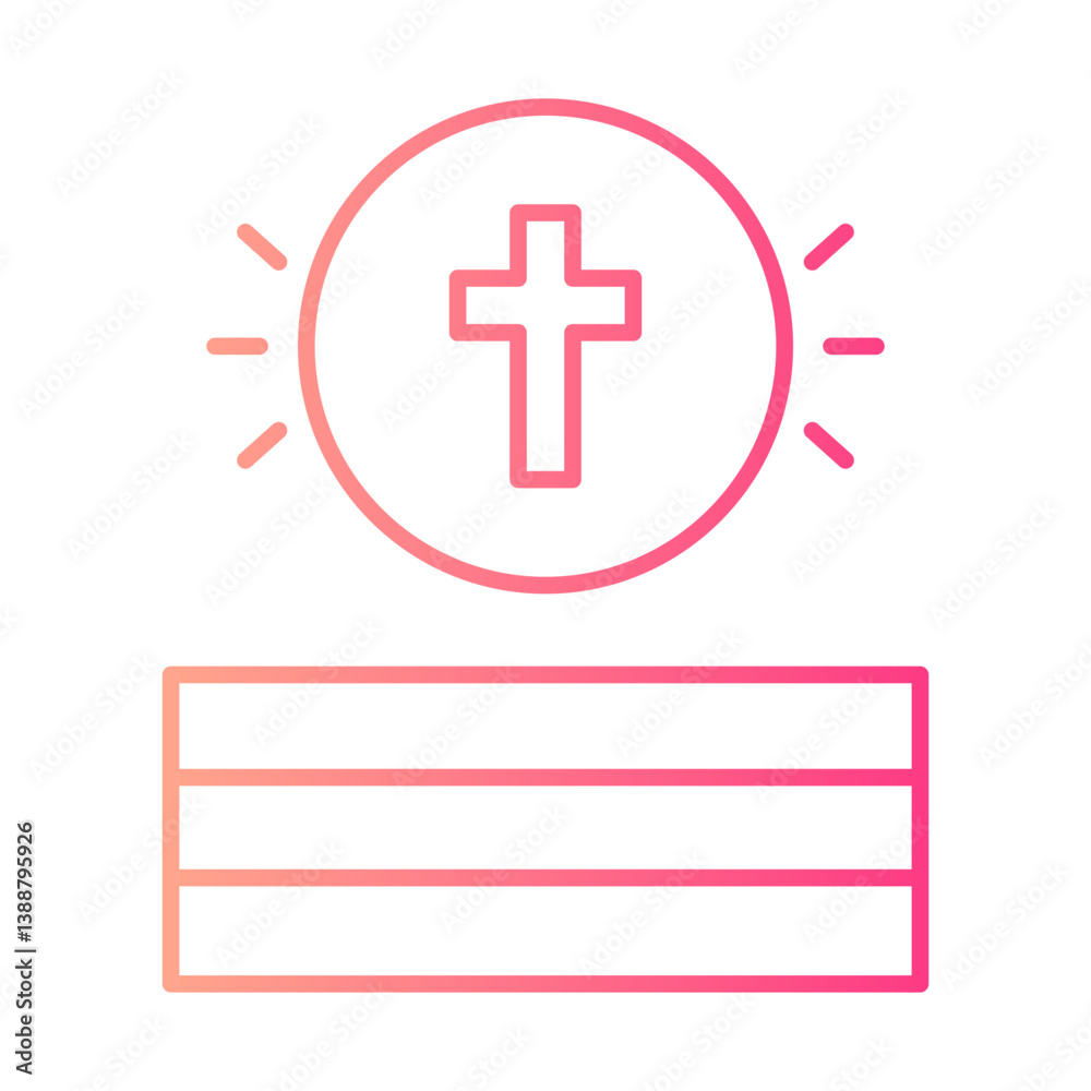 Obraz premium host gradient icon