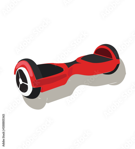 Hoverboard scooter.scooter transport on two motorized wheels connected
