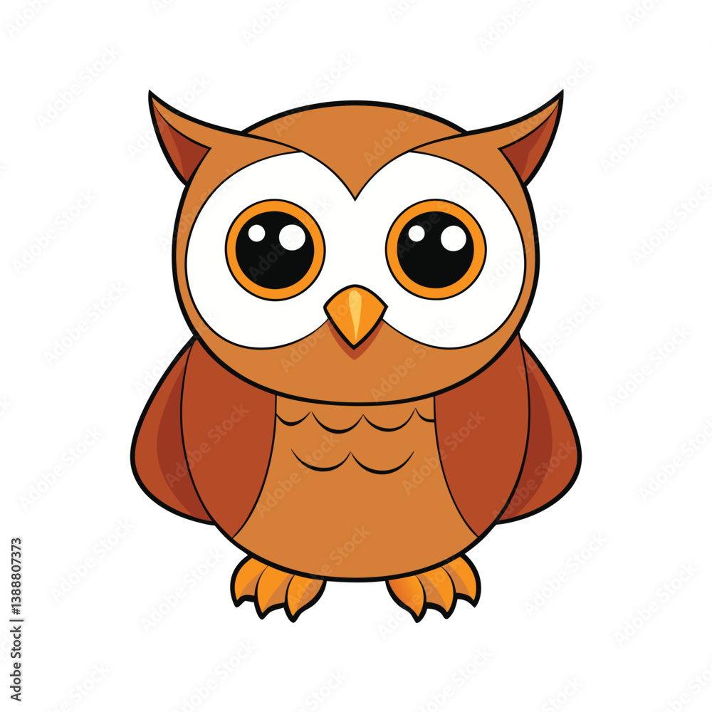 Adorable owl mascot vector illustration Adorable owl mascot vector illustration