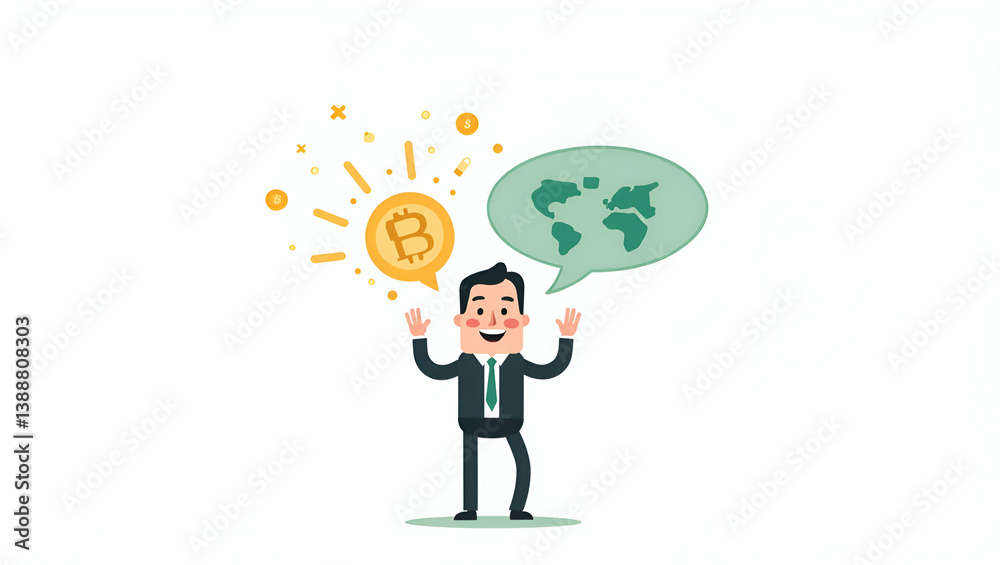 Empowering Global Finance: A Cute Flat Vector Illustration of Decentralized Blockchain Technology, Smart Contracts, and Transparent Digital Ledgers for Inclusive Financial Ecosystems Empowering Global Finance: A Cute Flat Vector Illustration of Decentralized Blockchain Technology, Smart Contracts, and Transparent Digital Ledgers for Inclusive Financial Ecosystems