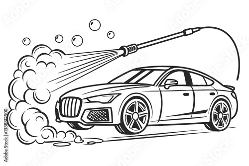 Shiny new sport automobile silhouette vector illustration design