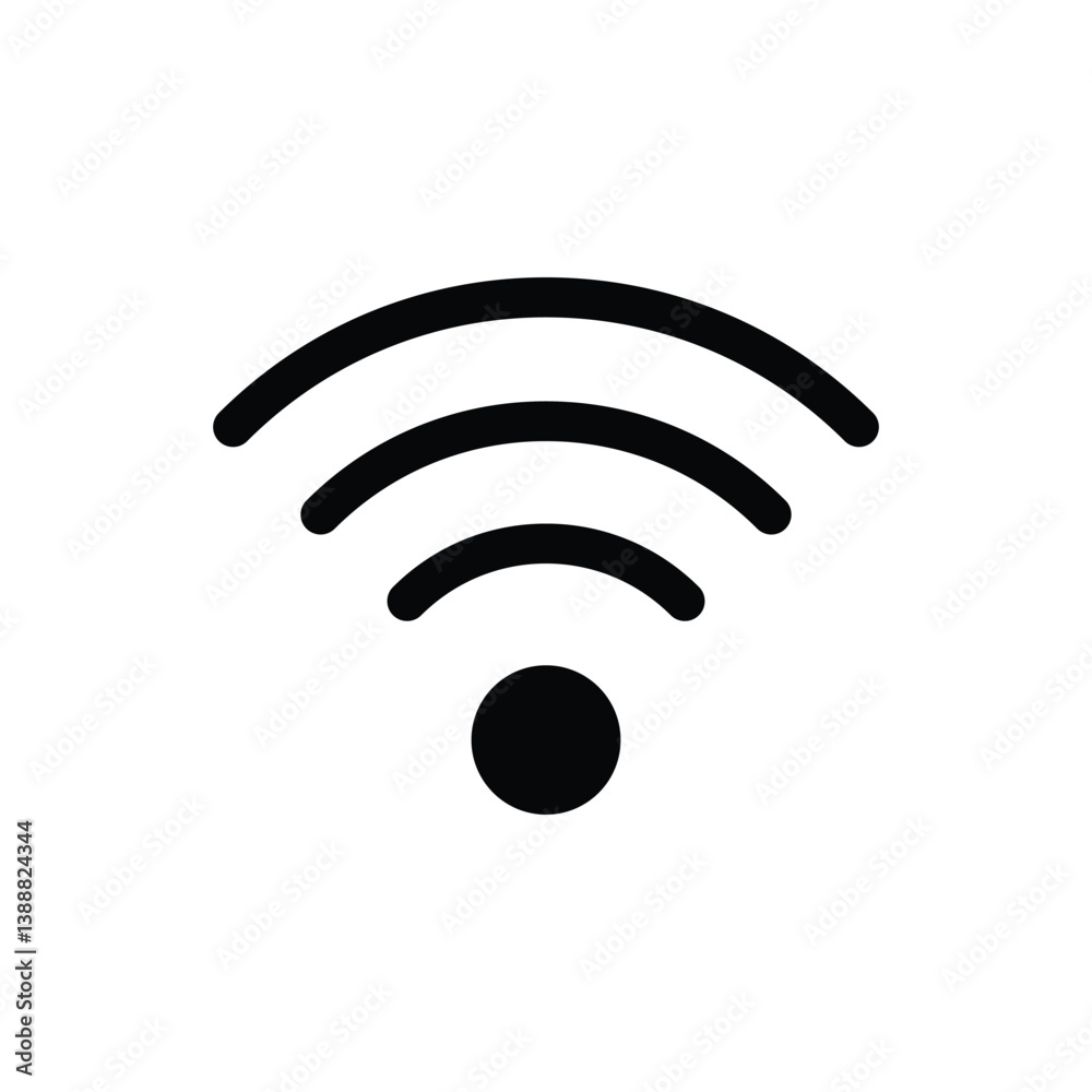 Wireless and wifi internet icon, Wifi internet access connection symbol, Wifi sign for remote internet access. Wireless and wifi internet icon, Wifi internet access connection symbol, Wifi sign for remote internet access.