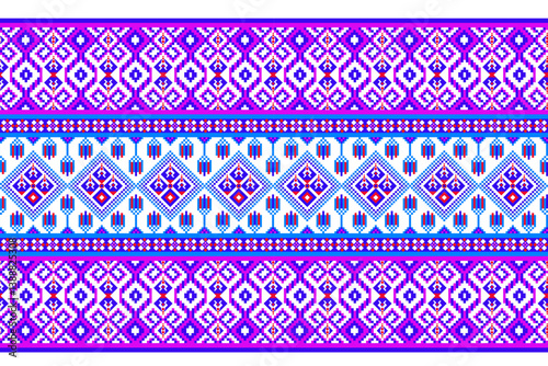 Geometric pixelated Arabic patterns on the fabric reflect the ornate and ethnicity,grid floral,grid colourful, backgrounds, vintage grid design for carpet,textile,textured,wallpaper,print,decorate
