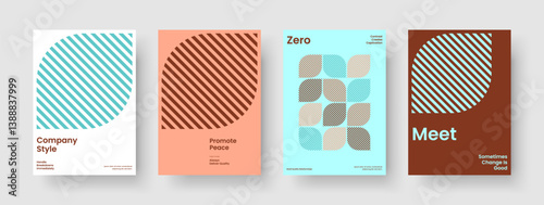 Geometric Brochure Layout. Isolated Business Presentation Template. Abstract Poster Design. Flyer. Report. Banner. Book Cover. Background. Leaflet. Journal. Pamphlet. Brand Identity. Catalog