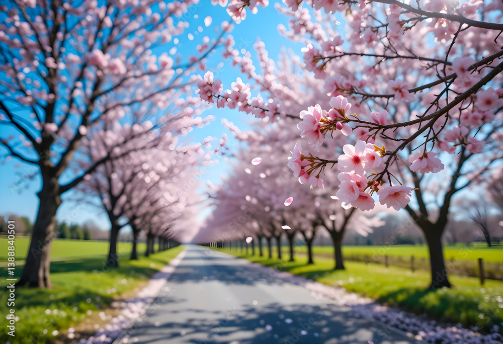 Naklejka premium cherry blossom in spring