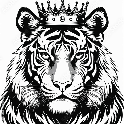 white tiger head