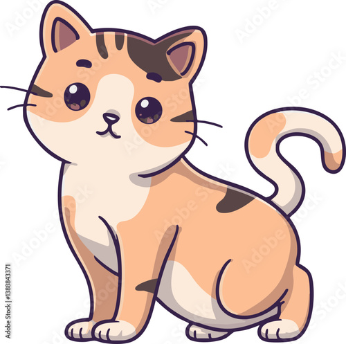 Cute kitten cute pose
