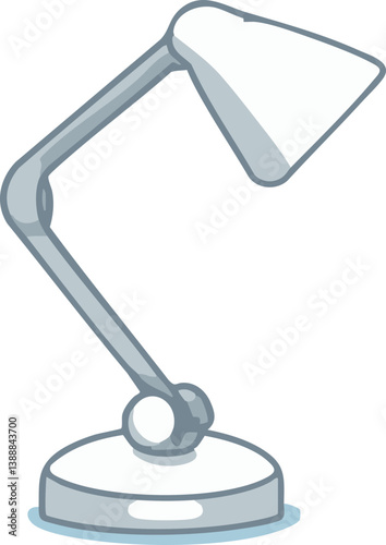 electric desk lamp isolated on white