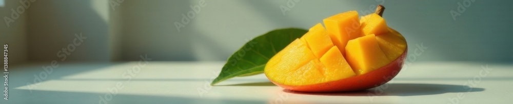 Single mango, slight shadow, glossy surface, flawless, isolated, vitamin c, clean Single mango, slight shadow, glossy surface, flawless, isolated, vitamin c, clean