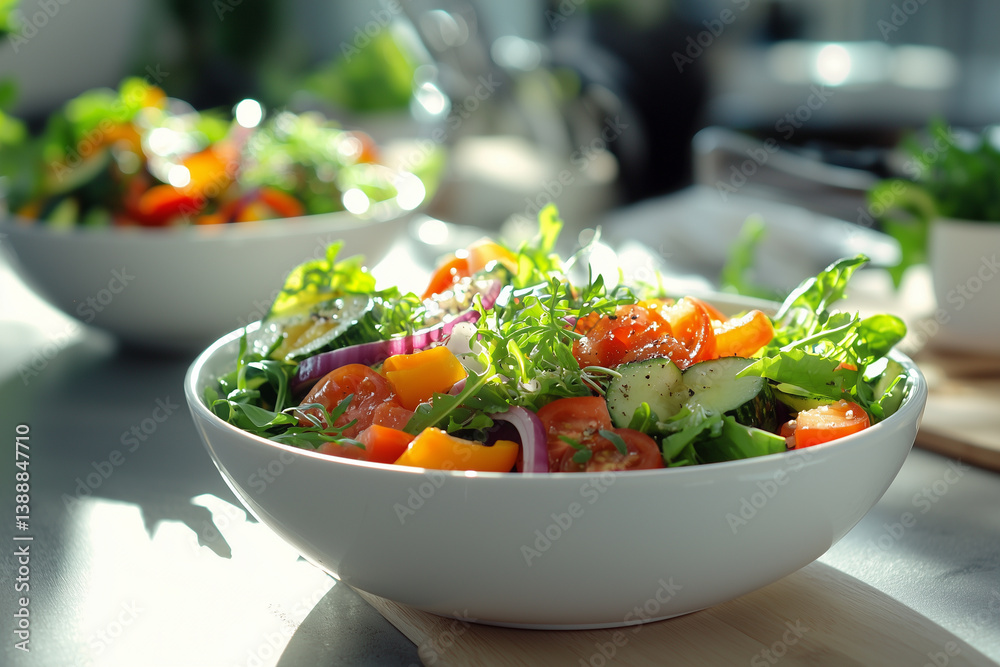 Diet Healthy food and lifestyle health concept. Sport exercise equipment workout and gym background with nutrition detox salad for fitness style. Healthy Concept Diet Healthy food and lifestyle health concept. Sport exercise equipment workout and gym background with nutrition detox salad for fitness style. Healthy Concept