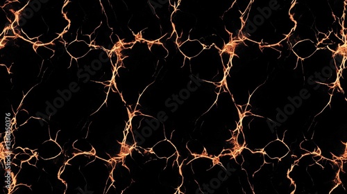Golden crackle texture, abstract background, digital art, design element