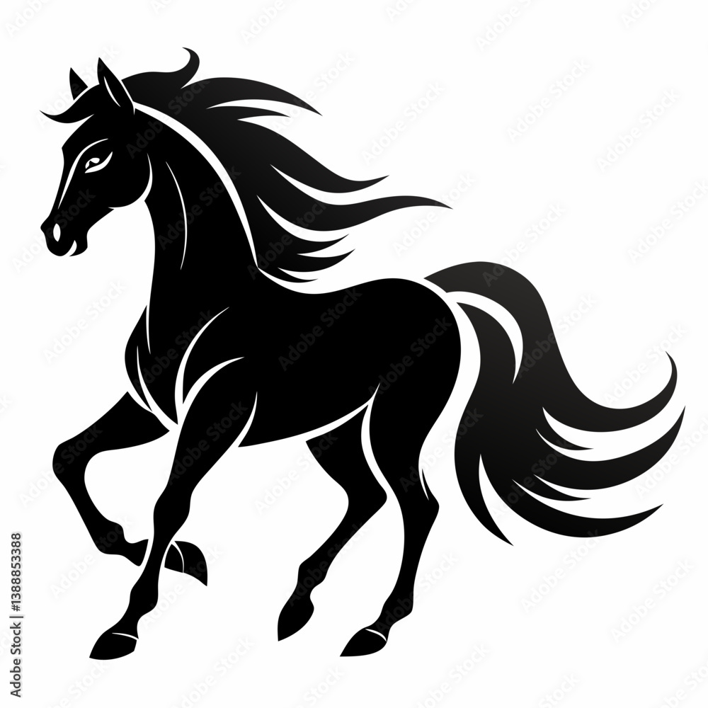 Obraz premium horse vector illustration