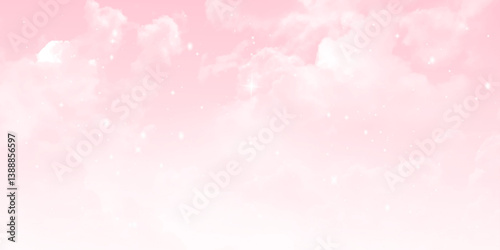 Abstract color of clouds and sky on pink stock photo. Pink sky love wedding cloud sweet summer day for background