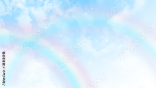 Rainbow appears over the Atlantic Ocean after an evening thunderstorm passes through