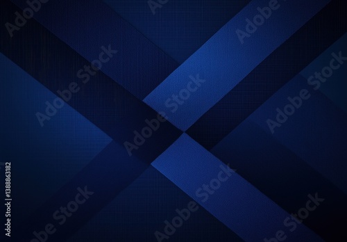 Dynamic Blue Geometric Pattern with Soft Shadows and Modern Aesthetic Appeal
