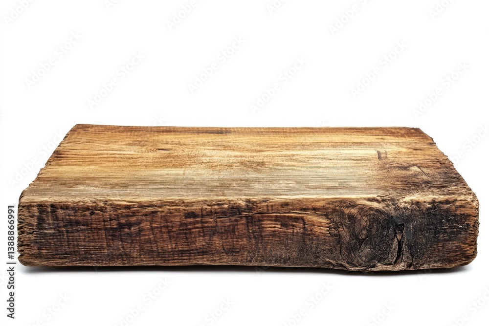 Fototapeta premium wooden table with white background