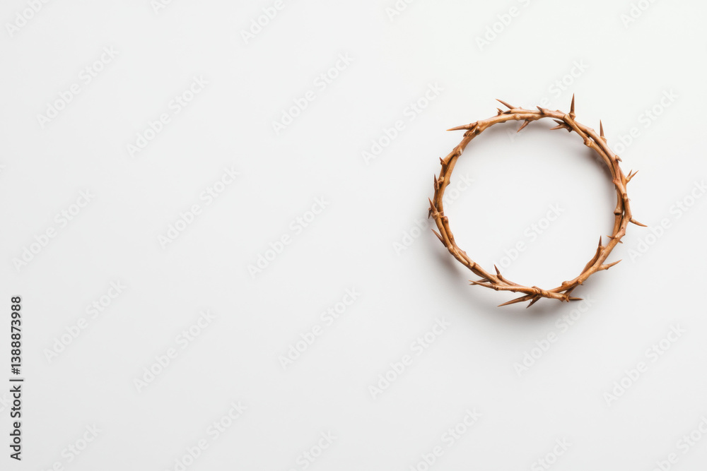 Crown of thorns representing jesus christ's sacrifice and suffering Crown of thorns representing jesus christ's sacrifice and suffering