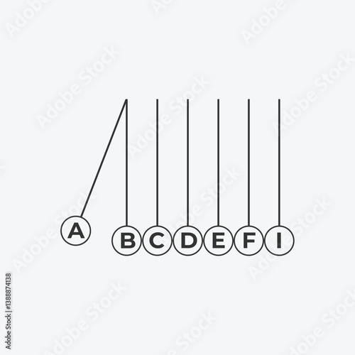 Pendulum Shape Swing Style Alphabets - Pendulum Concepts - Pendulum Logo