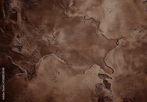 Brown Abstract Landscape with Textured Layers and Soft Natural Lighting
