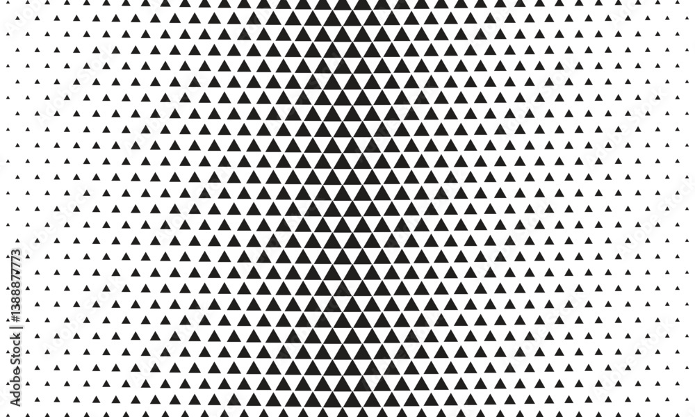 abstract black triangle halftone pattern can be used background, banner, poster.